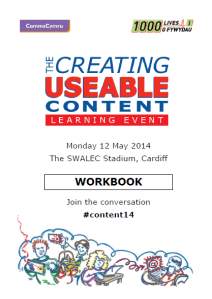 Creating Useable content event workbook